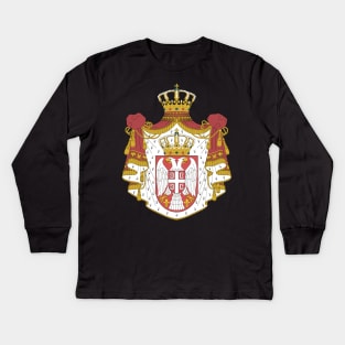 Coat of arms of Serbia Kids Long Sleeve T-Shirt